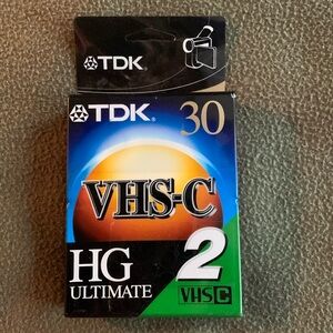 NIP TDJ VHS-C HG ultimate. Pack of 2 camcorder cassettes